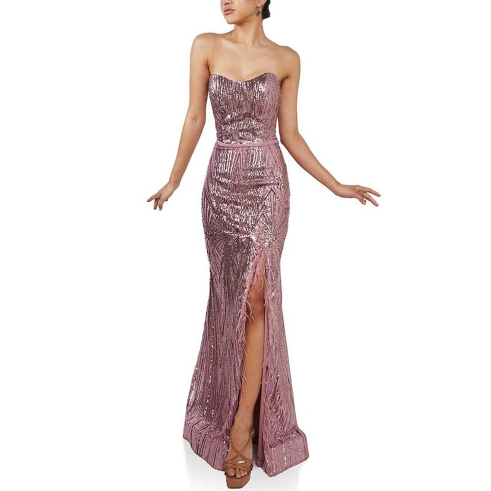 Terani Couture Womens  Embellished Maxi Dress